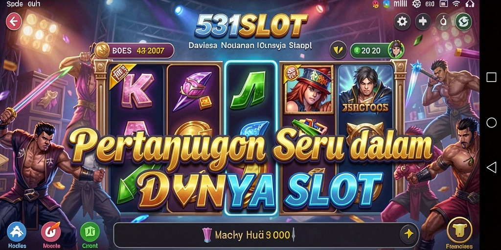 Screenshot gameplay 531SLOT dengan aksi pertarungan mendebarkan.