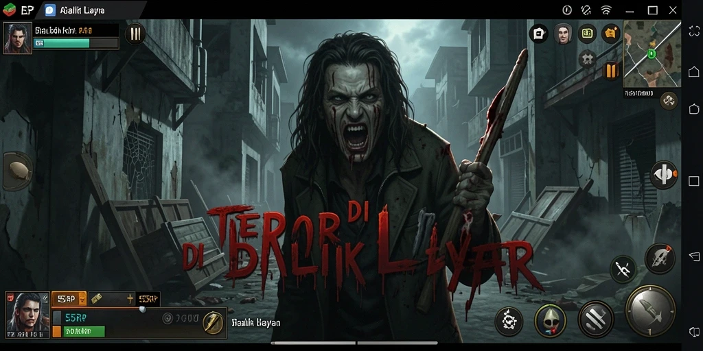Tangkapan layar menampilkan momen mendebarkan dalam gameplay Horror.