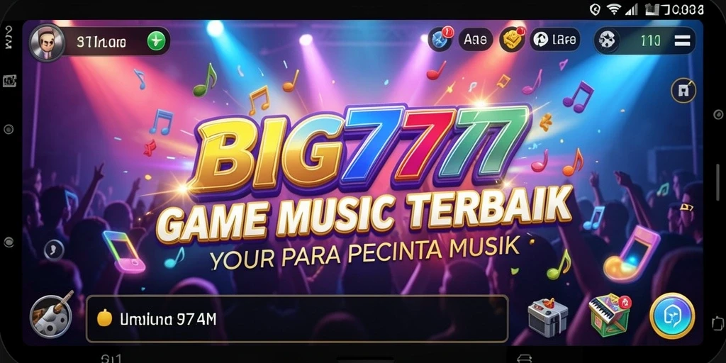 Tampilan gameplay seru dari BIG777 dengan berbagai lagu populer.