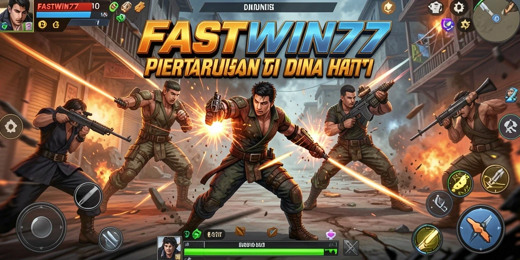 Tangkapan layar menampilkan aksi seru dalam FASTWIN77.
