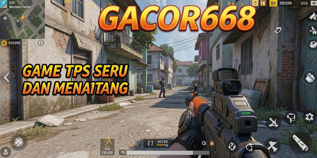 Tangkapan layar menunjukkan karakter bertarung dalam level penuh aksi di GACOR668.