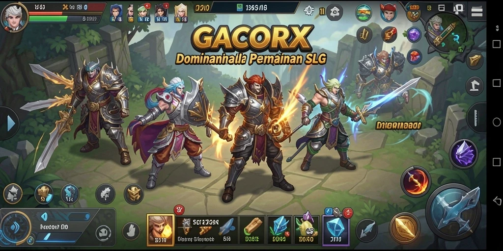 Gameplay SLG yang menarik dan strategis dalam GACORX.