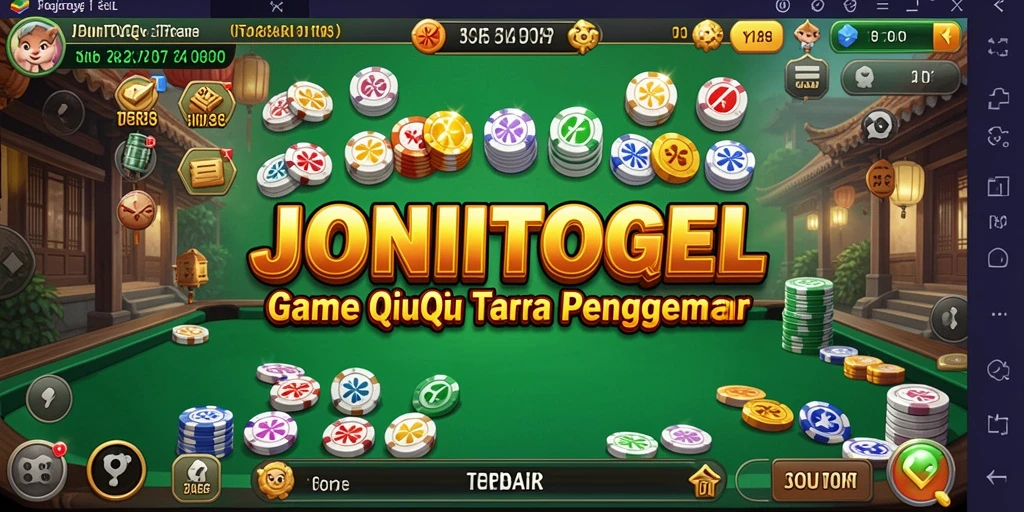 Tampilan menarik gameplay QiuQiu di JONITOGEL.