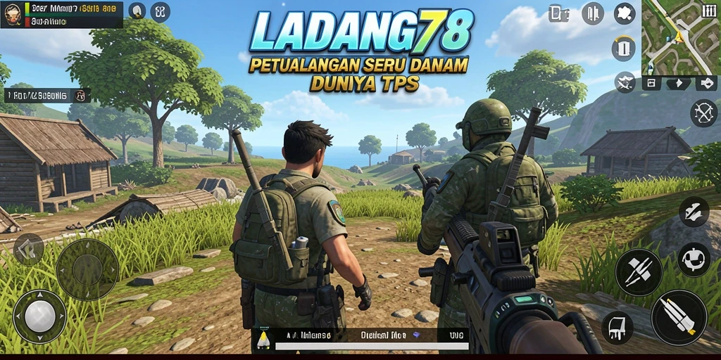 Tampilan gameplay seru dalam <strong>LADANG78</strong>, memperlihatkan pertarungan mendebarkan.