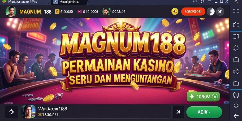 Tampilan gameplay menarik dari MAGNUM188 dengan berbagai pilihan permainan Kasino.
