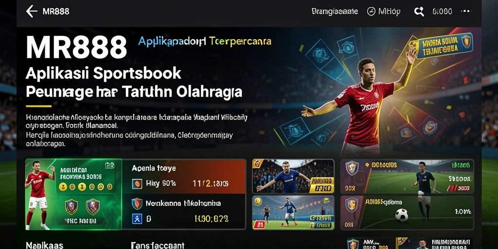 Tampilan gameplay menarik dari aplikasi Sportsbook MR888.
