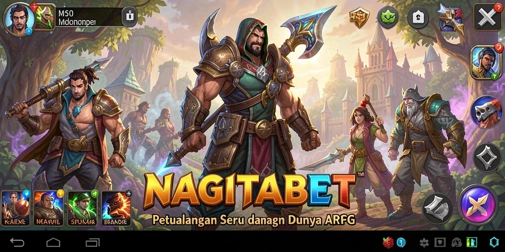 Tampilan gameplay menakjubkan dalam NAGITABET yang penuh aksi.