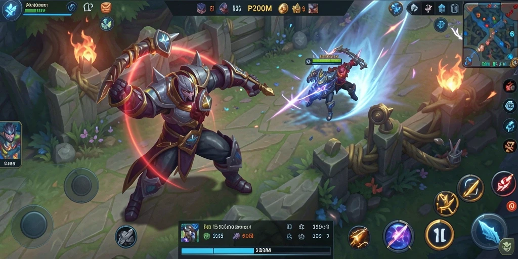 Gameplay intens saat pertempuran di P200M yang menegangkan.