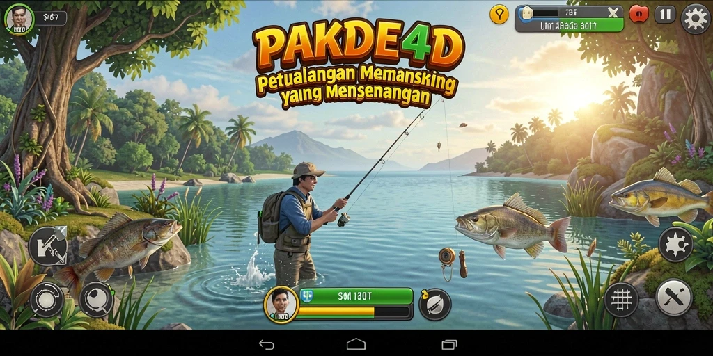 Tangkapan ikan yang menarik dalam PAKDE4D dengan latar belakang indah.