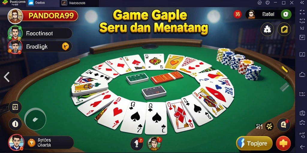 Gameplay PANDORA99 yang menarik dan menantang dalam permainan Gaple.