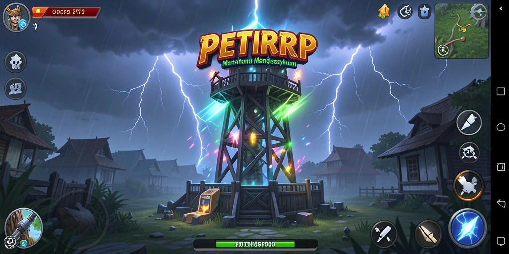 Gameplay seru dari PETIRRP dalam pertempuran Tower Defense.
