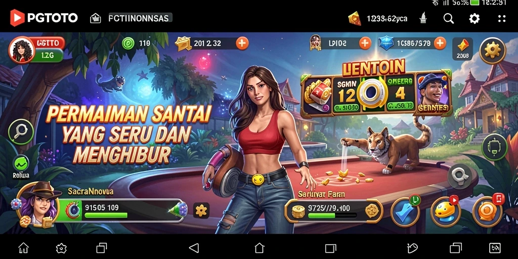 Screenshot gameplay PGTOTO yang menampilkan aksi seru dan santai.