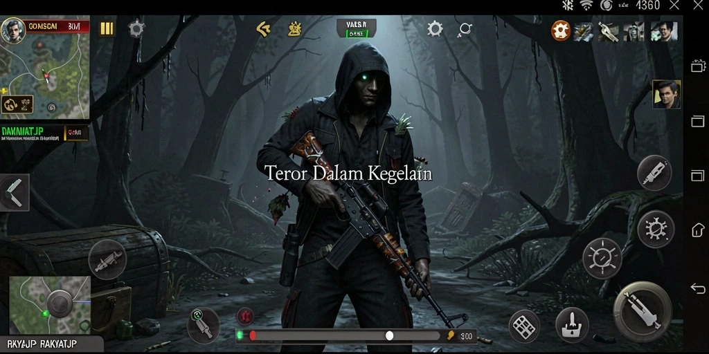 Gameplay RAKYATJP yang mencekam dan penuh ketegangan.