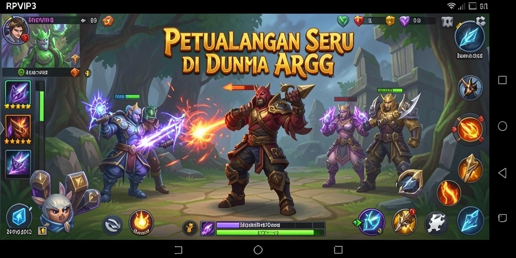 Tampilan gameplay RPVIP3 yang menegangkan dan penuh aksi.