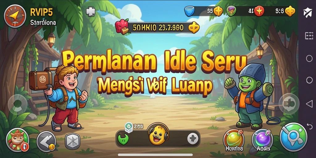 Gambaran gameplay yang menarik dalam RVIP5 dengan elemen Idle yang seru.