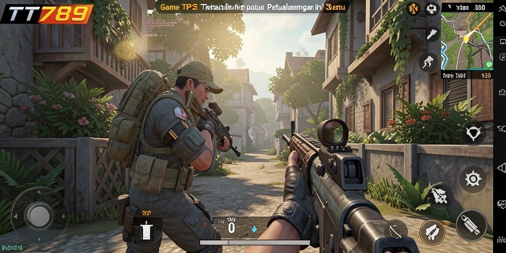 Tampilan screenshot TT789 menunjukkan aksi menegangkan dalam gameplay TPS.