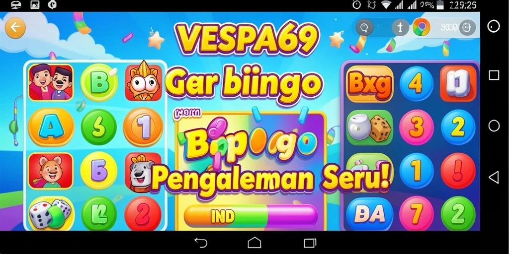 Tampilan gameplay Bingo yang menarik di VESPA69.