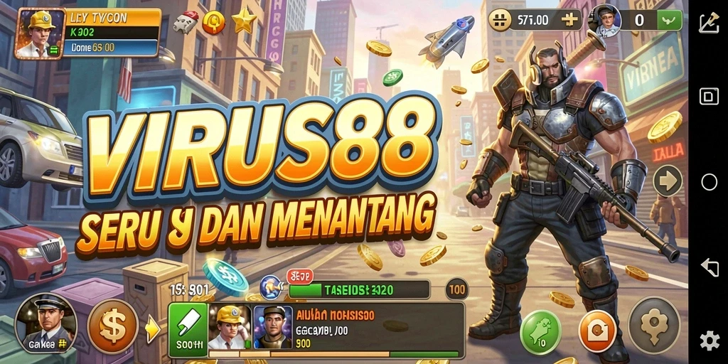 Tangkapan layar gameplay Tycoon yang menarik dari VIRUS88.
